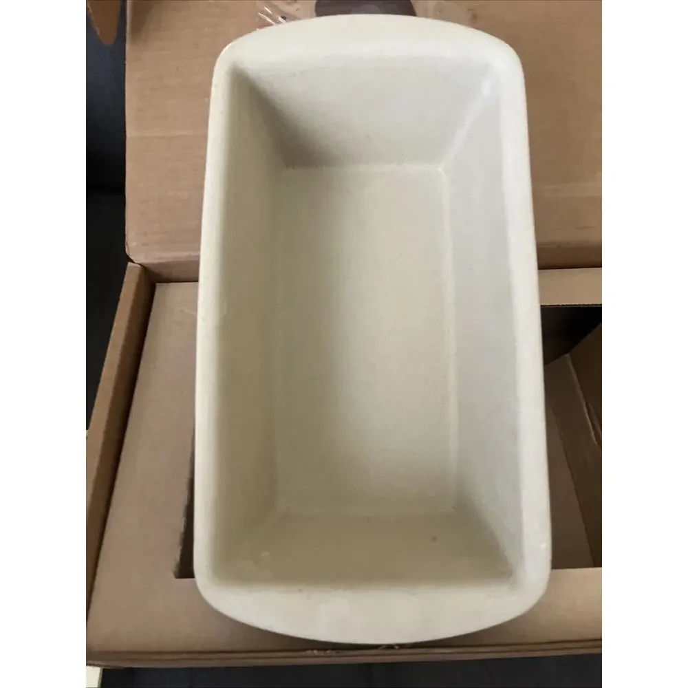 The Pampered Chef Stoneware Mini Loaf Pan Classics Collection 1417 never used